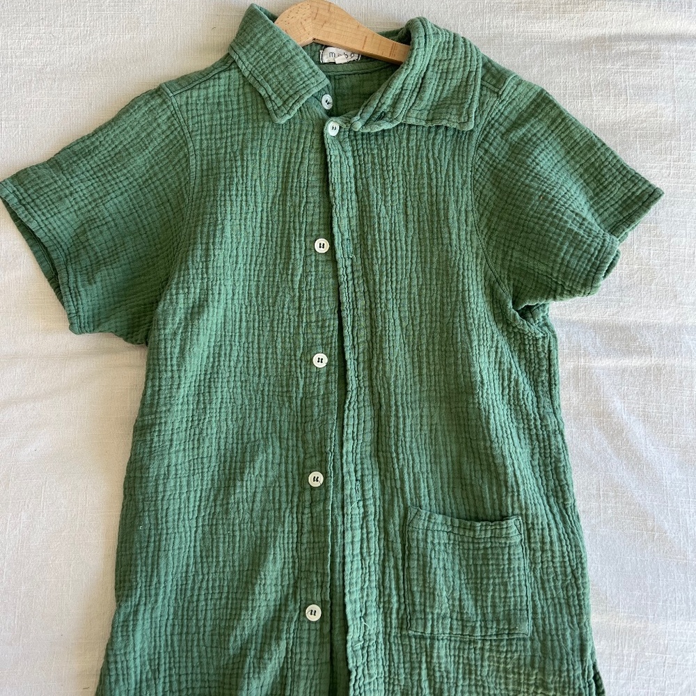 Mabo Kids Gauze button down 10-12yr